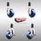 Service Caster 3.5 Inch 316SS Solid Poly Swivel 1-3/8 Inch Expanding Stem Caster Brake, 2PK SCC-SS316EX20S3514-SPUS-2-TLB-2-138 - alternate 5